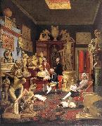 ZOFFANY  Johann Charles Towneley in his Sculpture Gallery oil